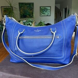Beautiful Blue Kate Spade Large Tote / Crossbody